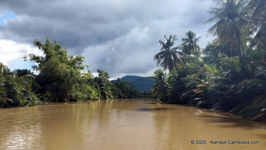 Queen Island resort in Kampot, Cambodia. Island resort.
