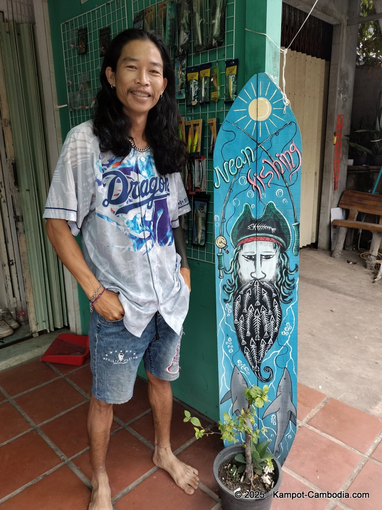 nean fishing store in kampot, cambodia