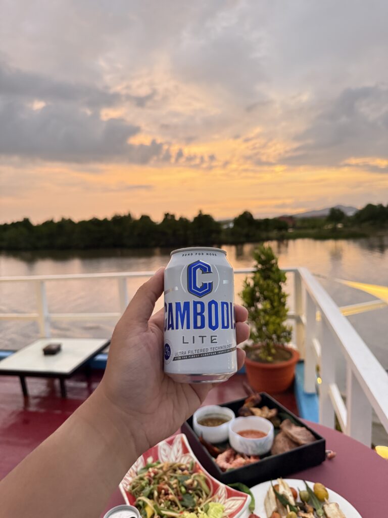 the bay boat. kampot, cambodia. daily cruises on the kampot river.