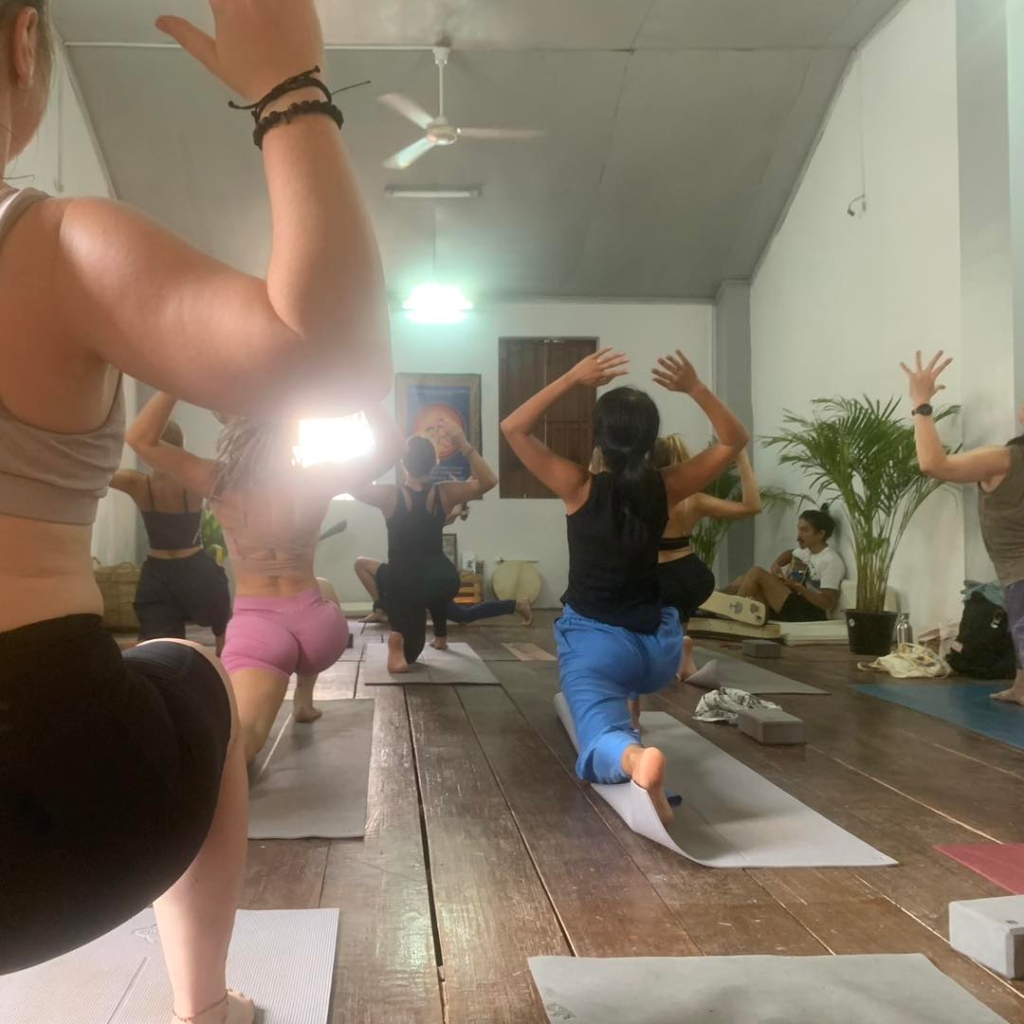 blend house coffee in kampot cambodia. yoga