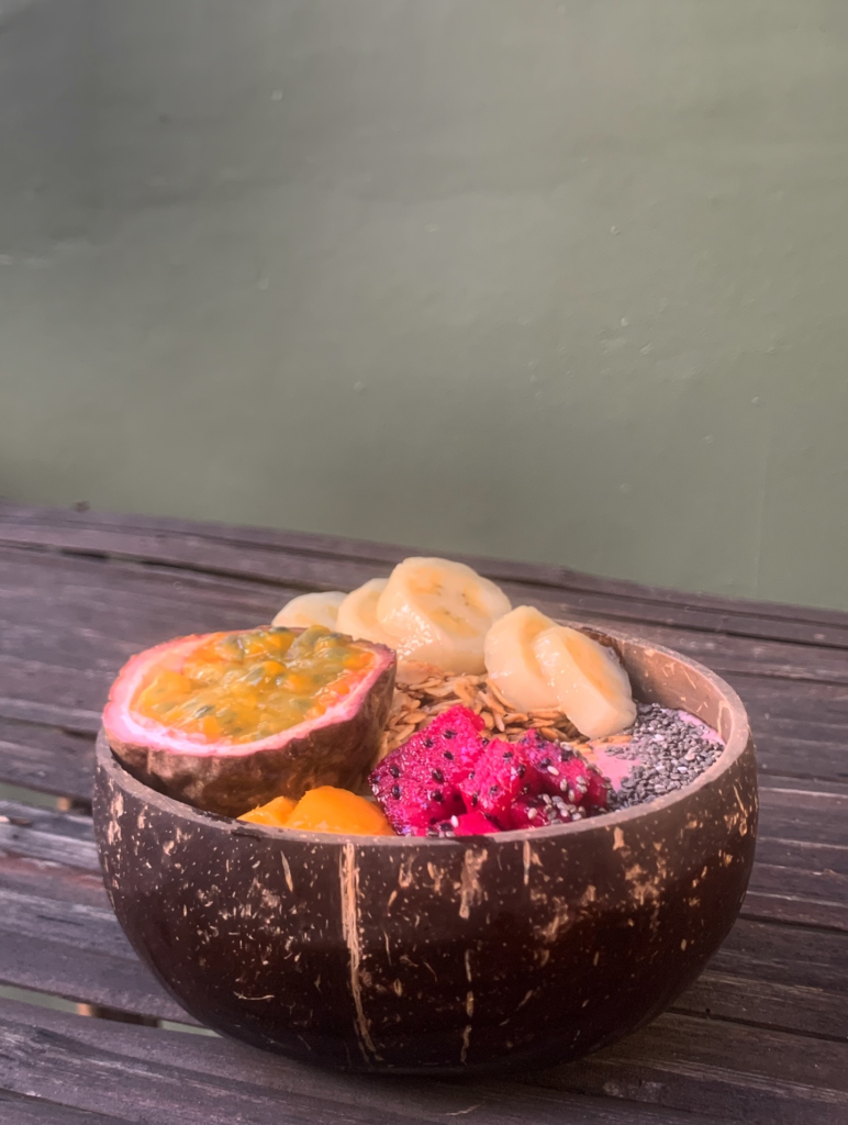 blend house coffee in kampot cambodia. yoga