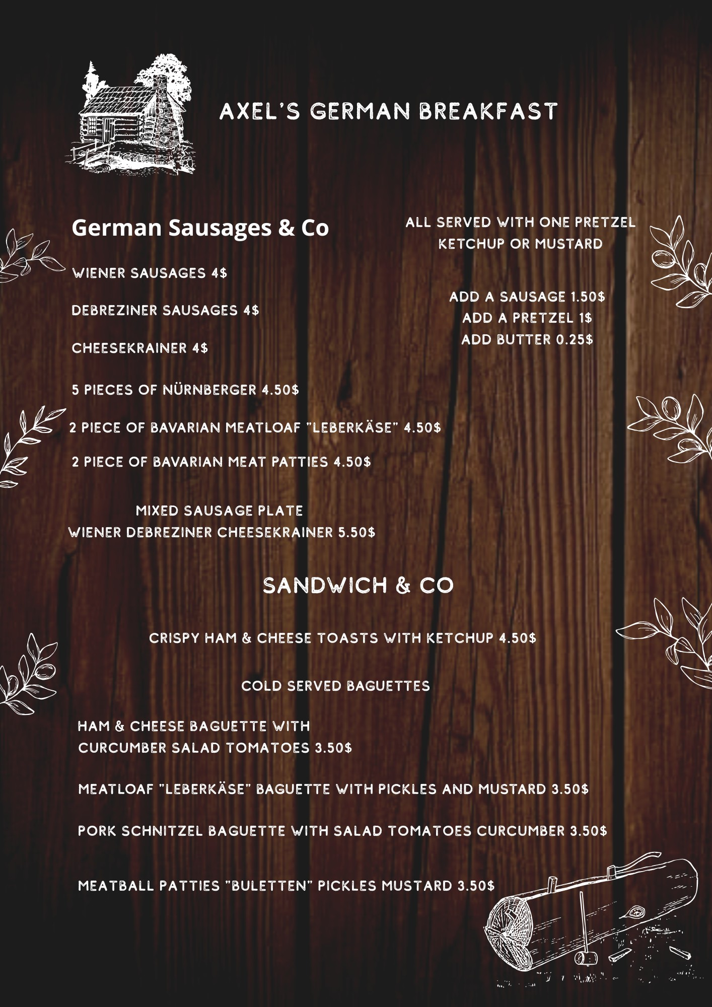 Axel's German Food Restaurant in kampot, cambodia