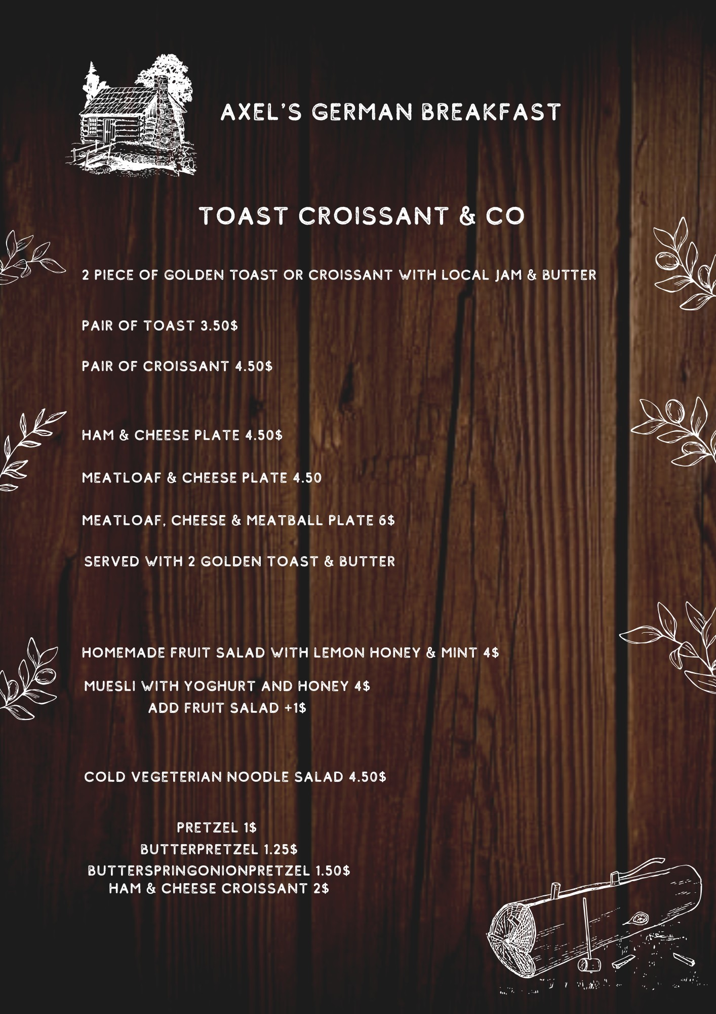 Axel's German Food Restaurant in kampot, cambodia