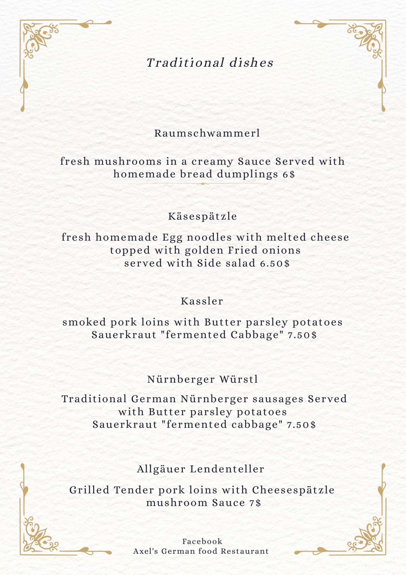 Axel's German Food Restaurant in kampot, cambodia