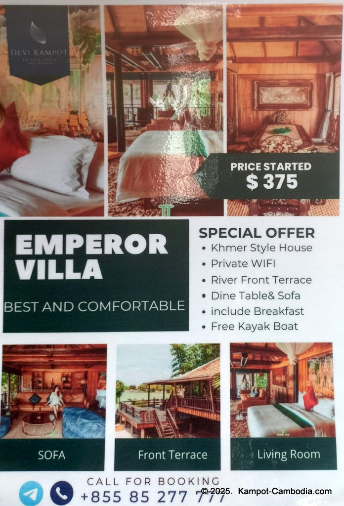 phum kampot in kampot cambodia.