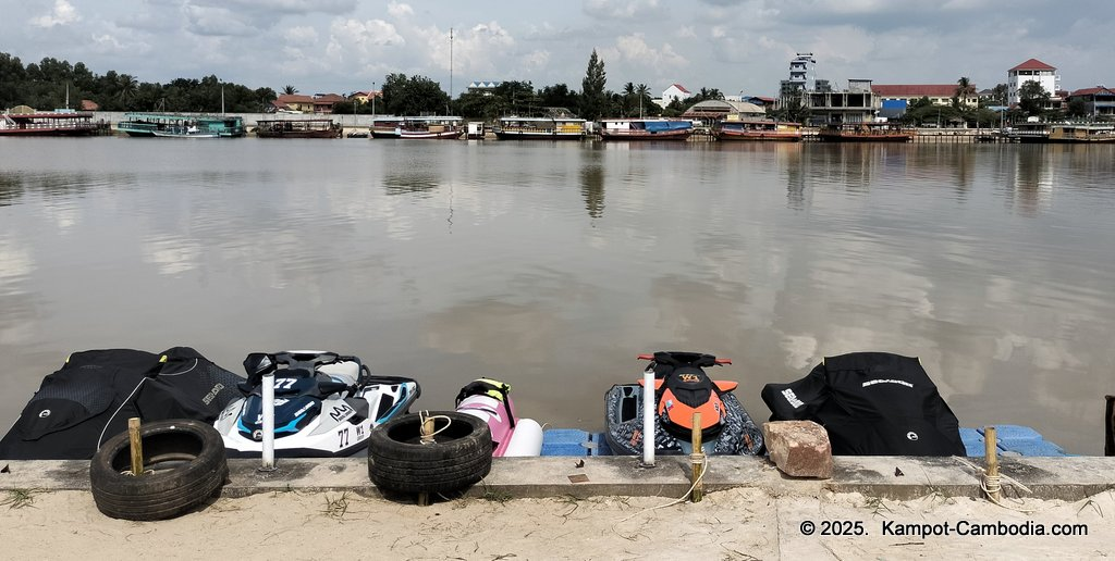 Volcano Soup and Grill on the Kampot River in Kampot, Cambodia.