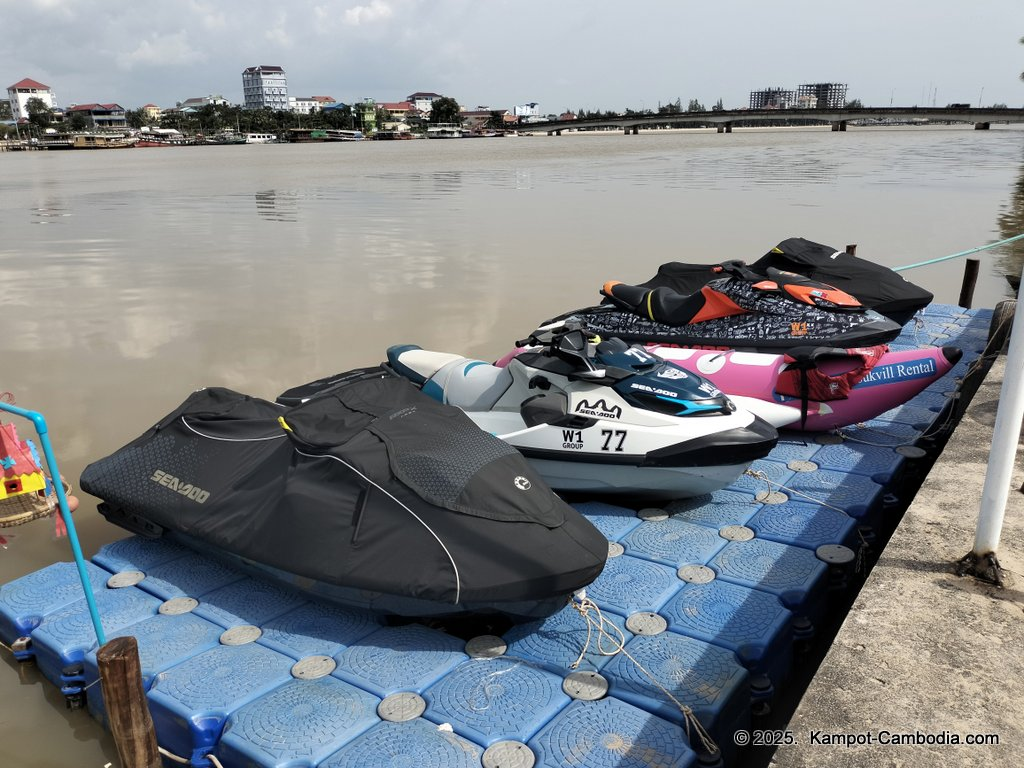 Volcano Soup and Grill on the Kampot River in Kampot, Cambodia.