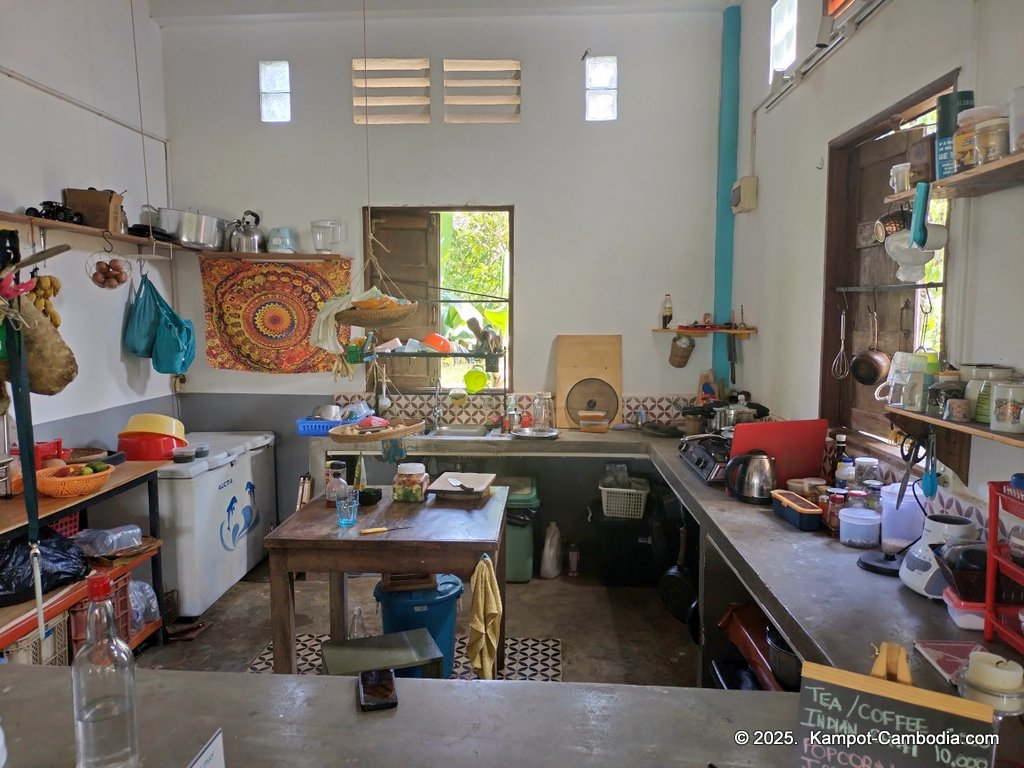 Shanti Shanti Indian restaurant and yoga in Kampot, Cambodia