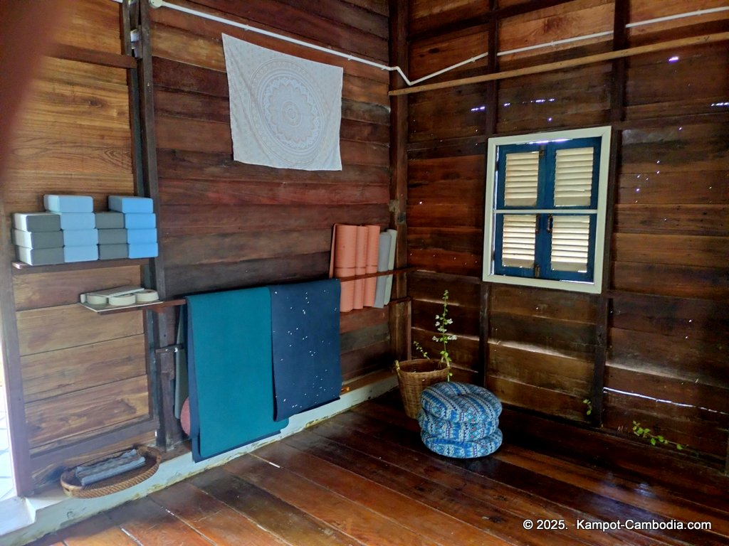 Shanti Shanti Indian restaurant and yoga in Kampot, Cambodia