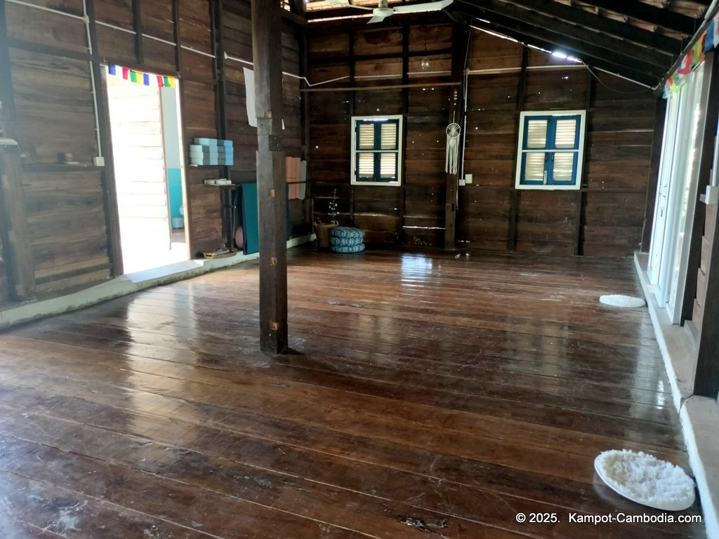 Shanti Shanti Indian restaurant and yoga in Kampot, Cambodia