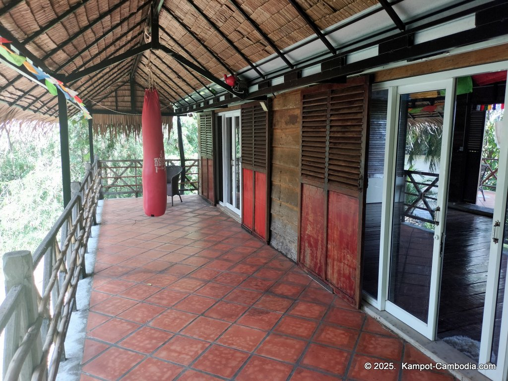 Shanti Shanti Indian restaurant and yoga in Kampot, Cambodia