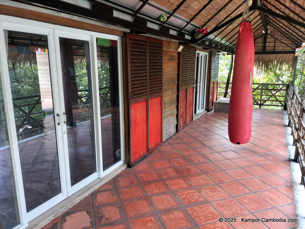 Shanti Shanti Indian restaurant and yoga in Kampot, Cambodia