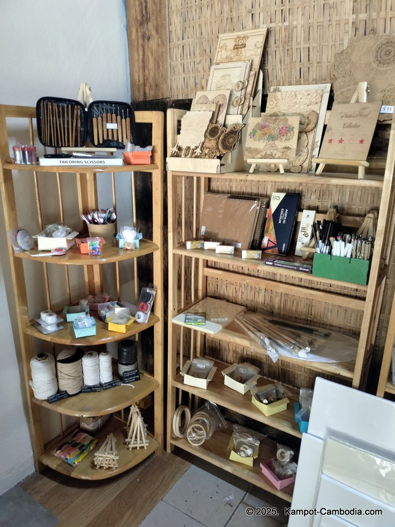 Craft Baitang & Friends crafts in Kampot, Cambodia.