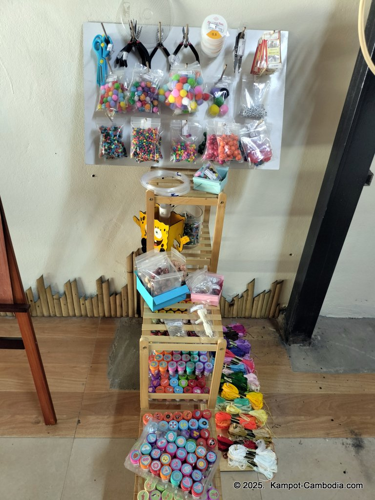 Craft Baitang & Friends crafts in Kampot, Cambodia.