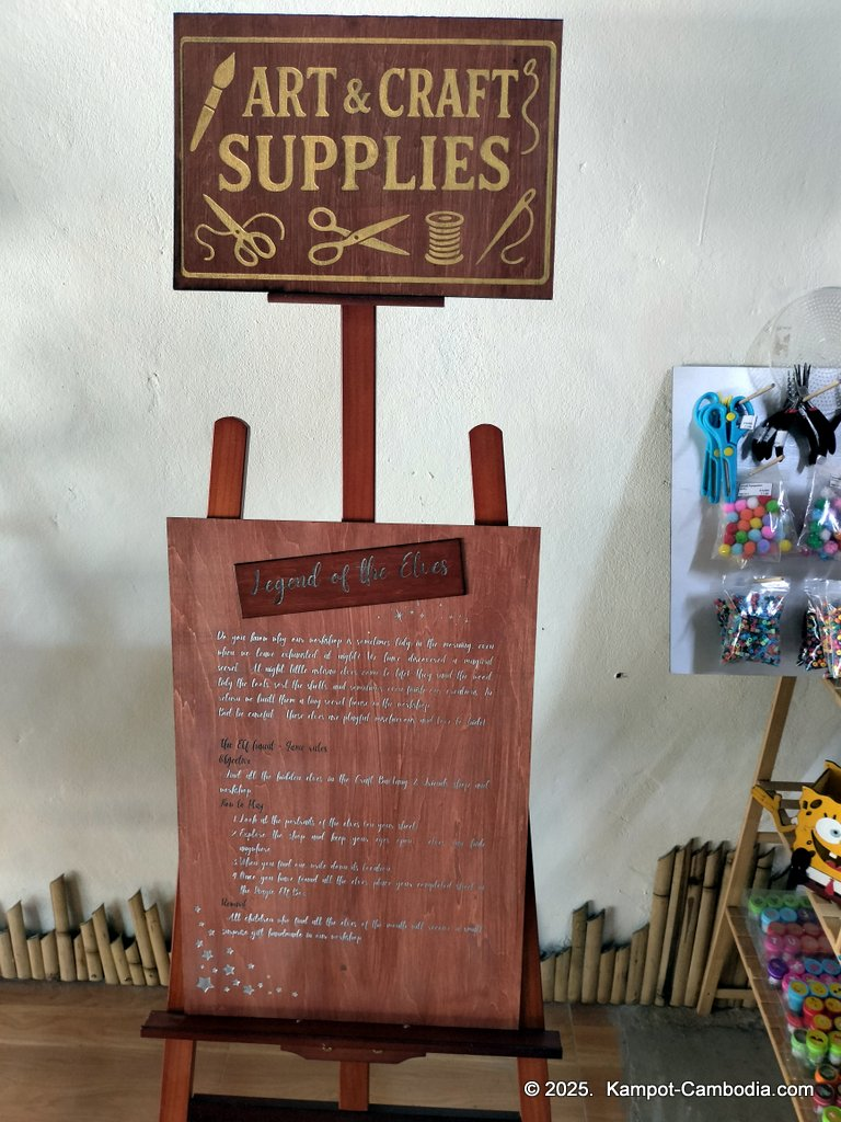 Craft Baitang & Friends crafts in Kampot, Cambodia.