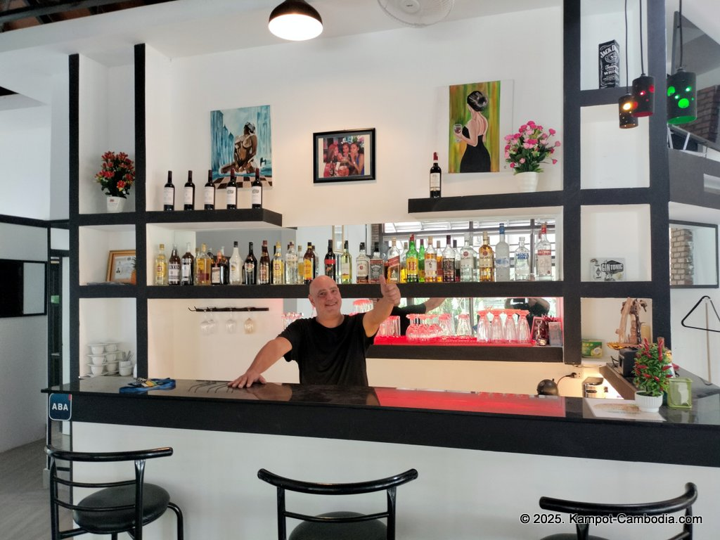 balkan restaurant with serbian chef in kampot, cambodia at the coconut paradise bungalows