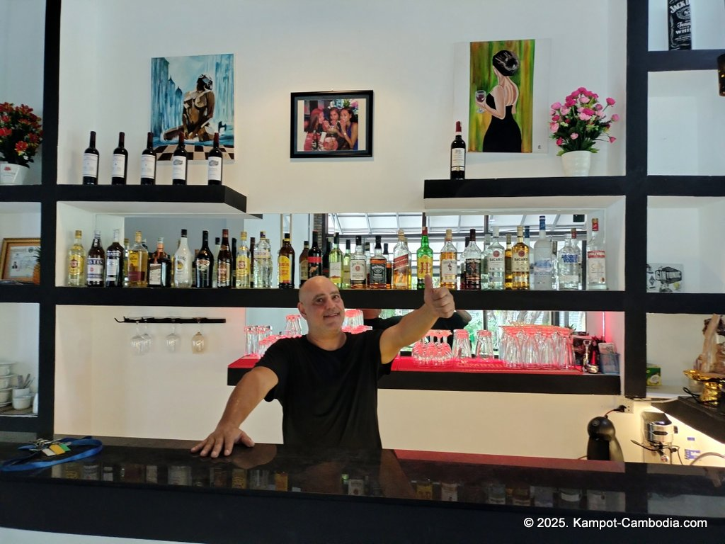 balkan restaurant with serbian chef in kampot, cambodia at the coconut paradise bungalows