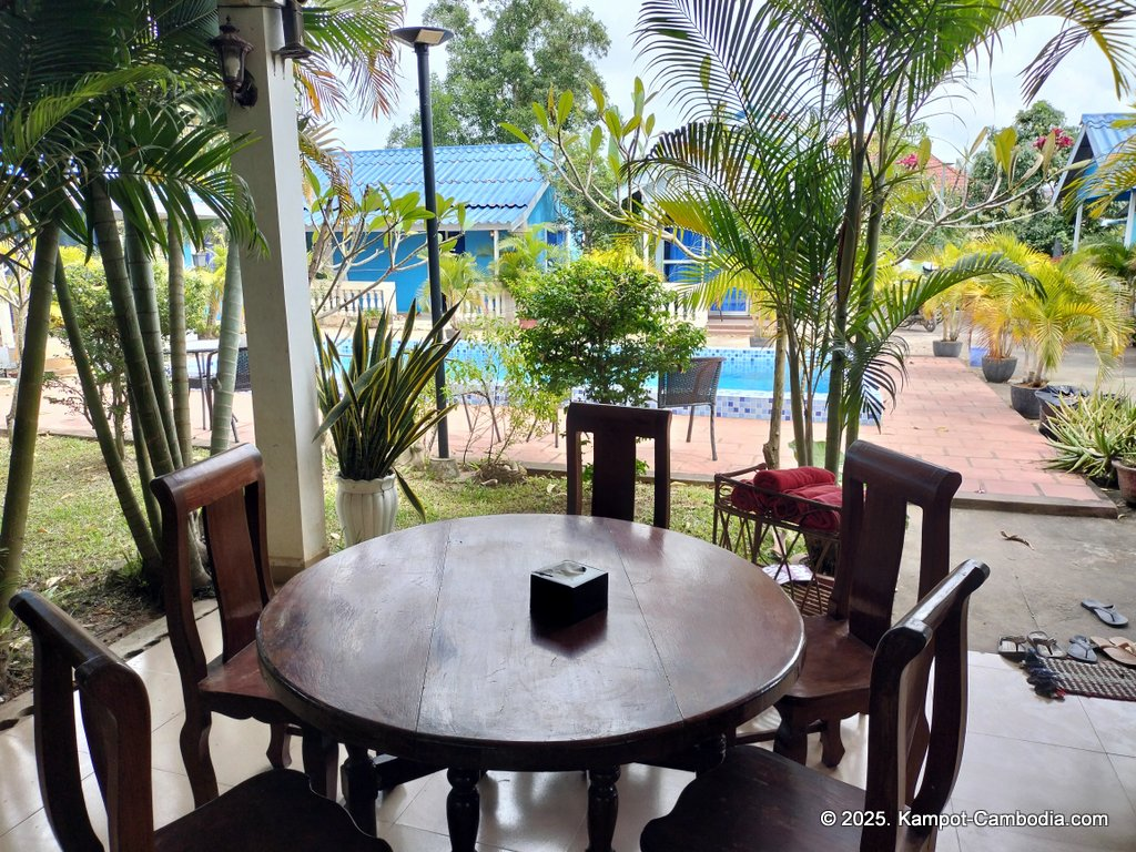 Orchid Bokor Guesthouse and Pizzeria in Kampot, Cambodia.