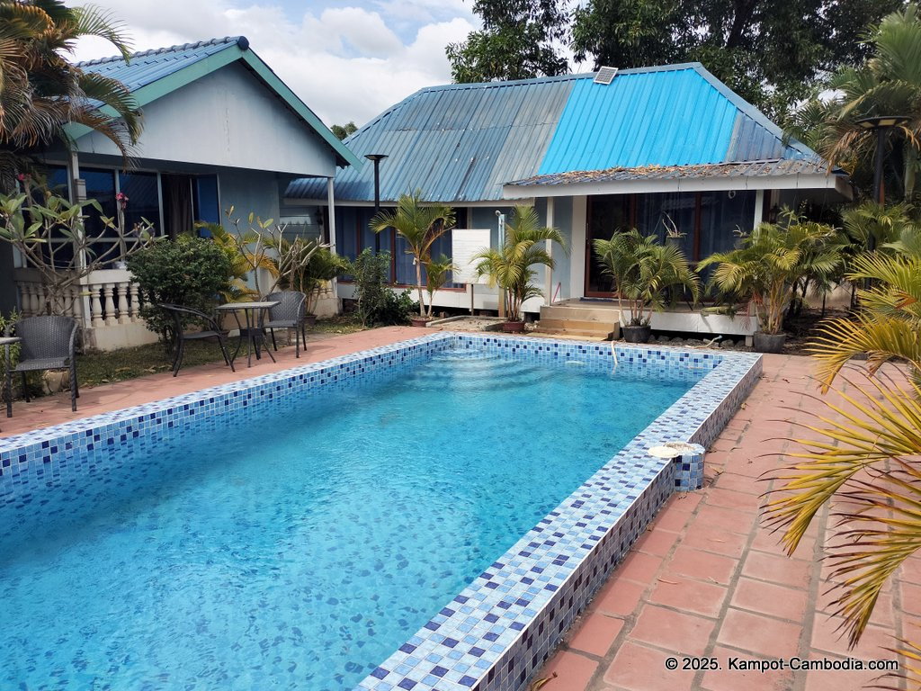 Orchid Bokor Guesthouse and Pizzeria in Kampot, Cambodia.