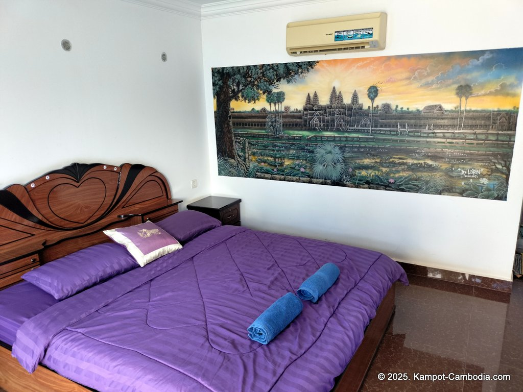 Orchid Bokor Guesthouse and Pizzeria in Kampot, Cambodia.