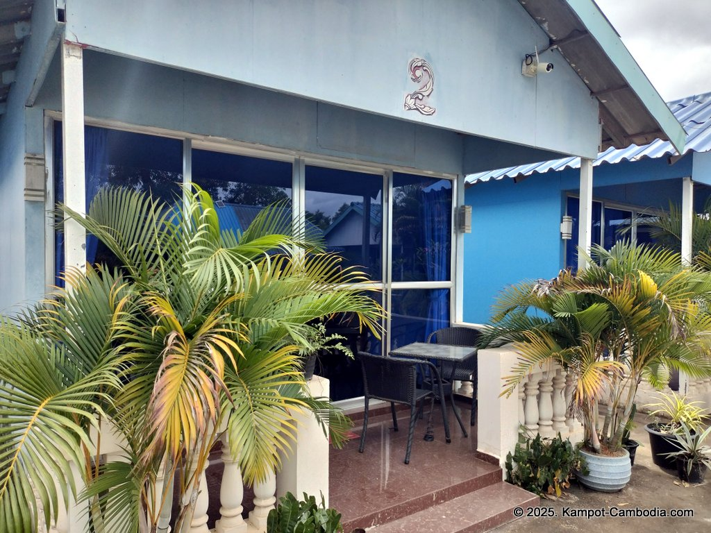 Orchid Bokor Guesthouse and Pizzeria in Kampot, Cambodia.