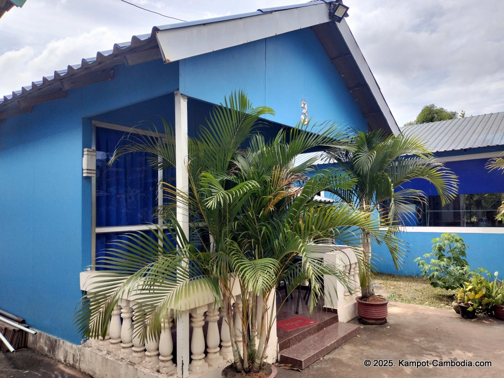 Orchid Bokor Guesthouse and Pizzeria in Kampot, Cambodia.