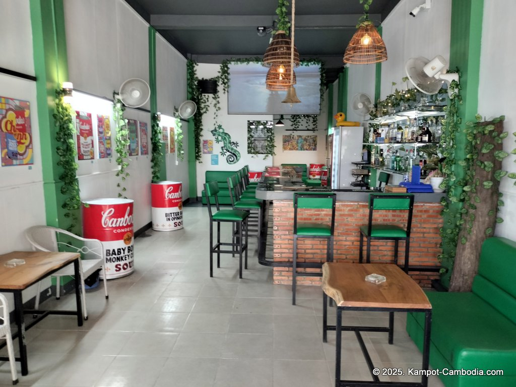 The Mellow Gecko Tapas Bar and Restaurant in Kampot, Cambodia