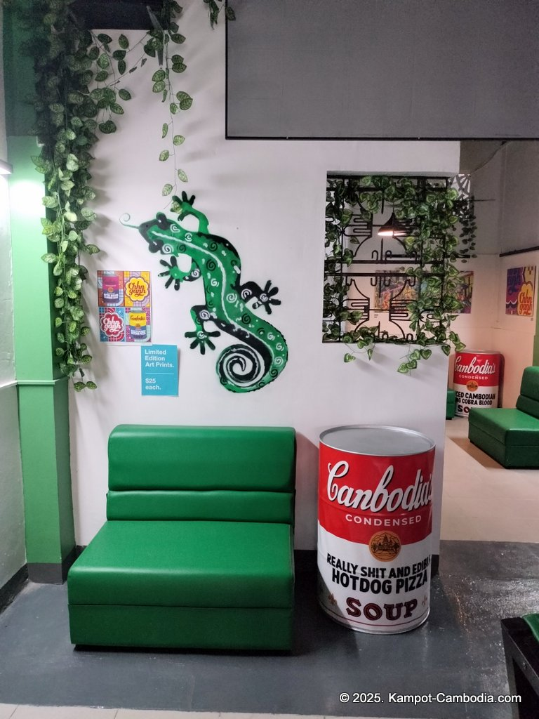 The Mellow Gecko Tapas Bar and Restaurant in Kampot, Cambodia