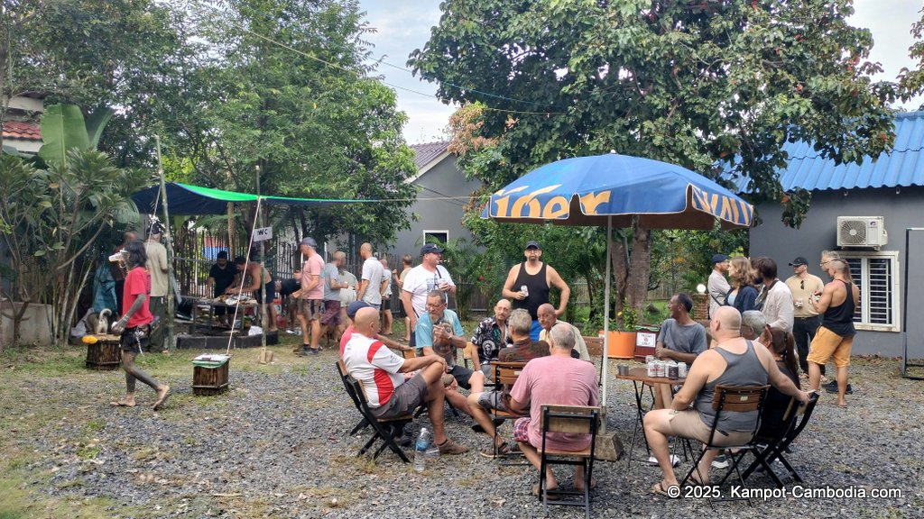 The Hideaway Garden in Kampot, Cambodia.