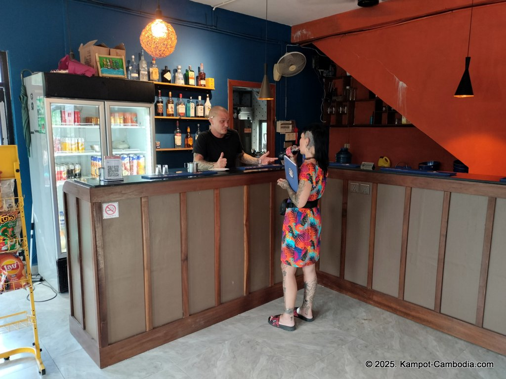 The Hideaway Garden in Kampot, Cambodia.