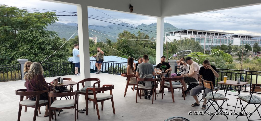 The Hideaway Garden in Kampot, Cambodia.