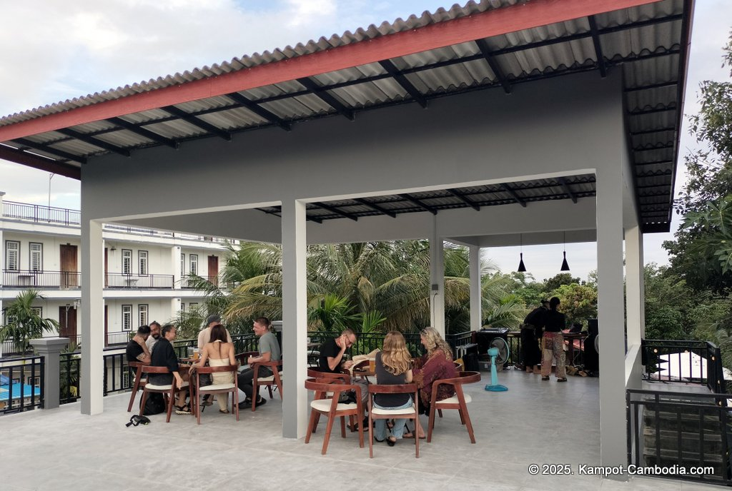The Hideaway Garden in Kampot, Cambodia.
