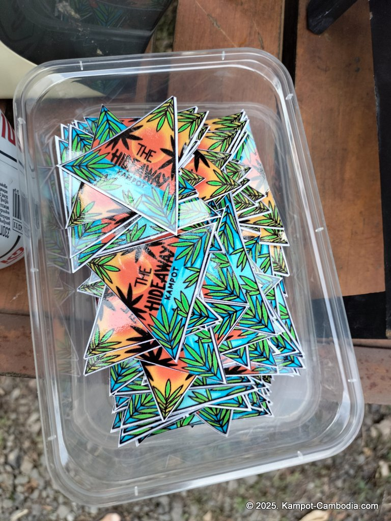 The Hideaway Garden in Kampot, Cambodia.