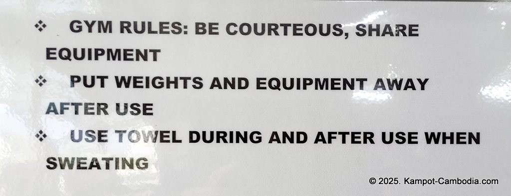 The Gym Kampot in Kampot, Cambodia