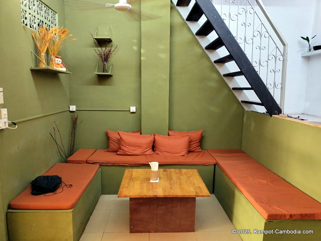 blend house coffee in kampot cambodia. yoga