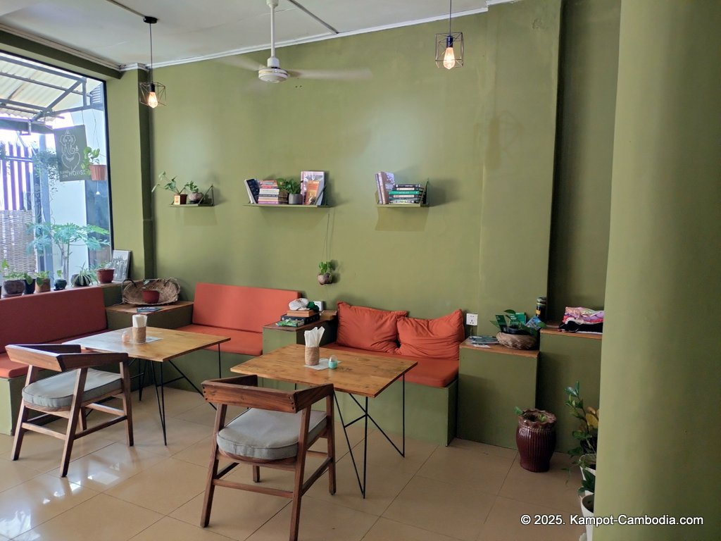 blend house coffee in kampot cambodia. yoga