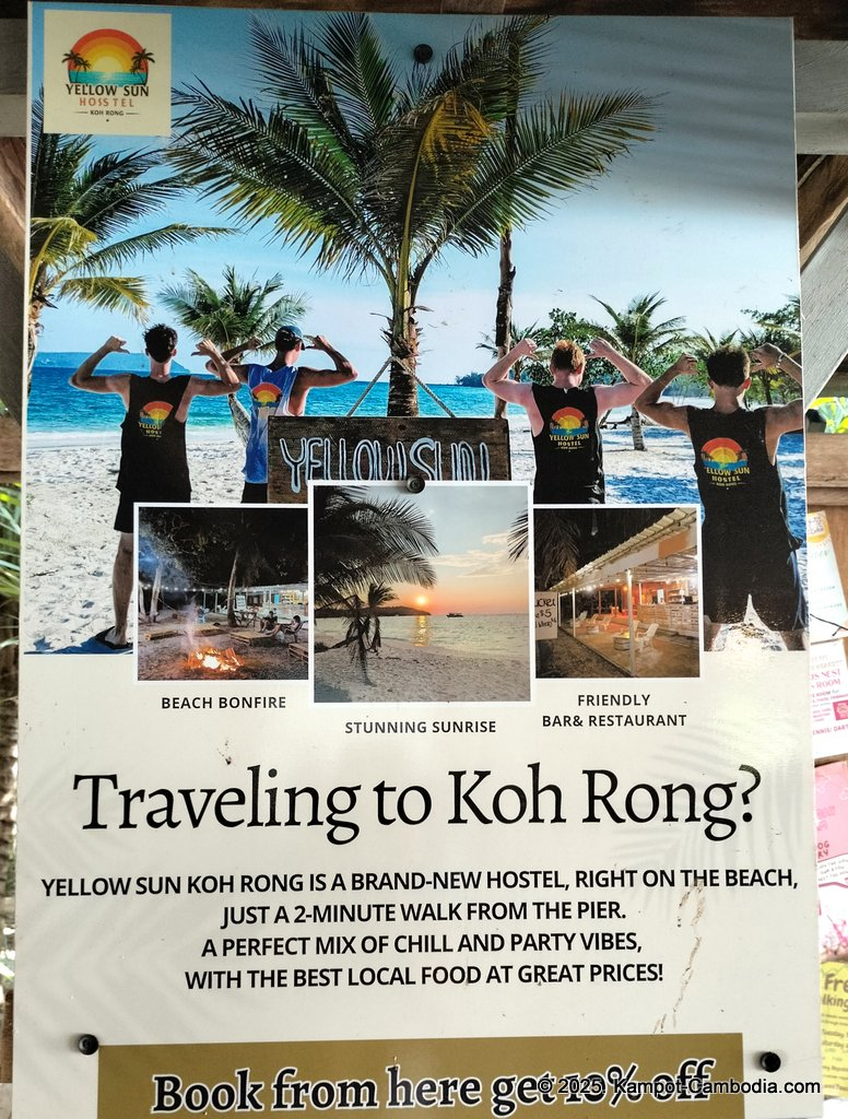 yellow sun hostel in kampot cambodia