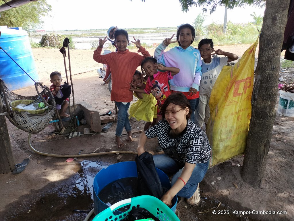 salt fields in kampot cambodia