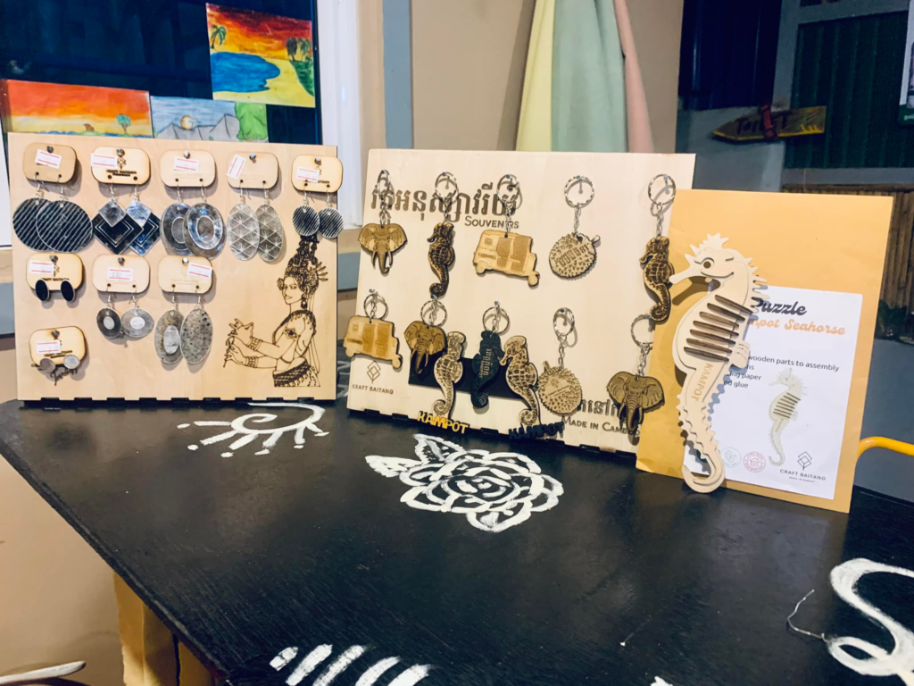 Craft Baitang & Friends crafts in Kampot, Cambodia.