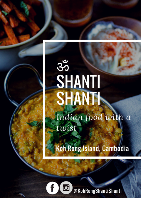 Shanti Shanti Indian restaurant and yoga in Kampot, Cambodia