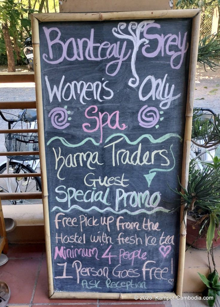 Banteay Srey Women's only Traditional Spa and Homestay in Kampot, Cambodia