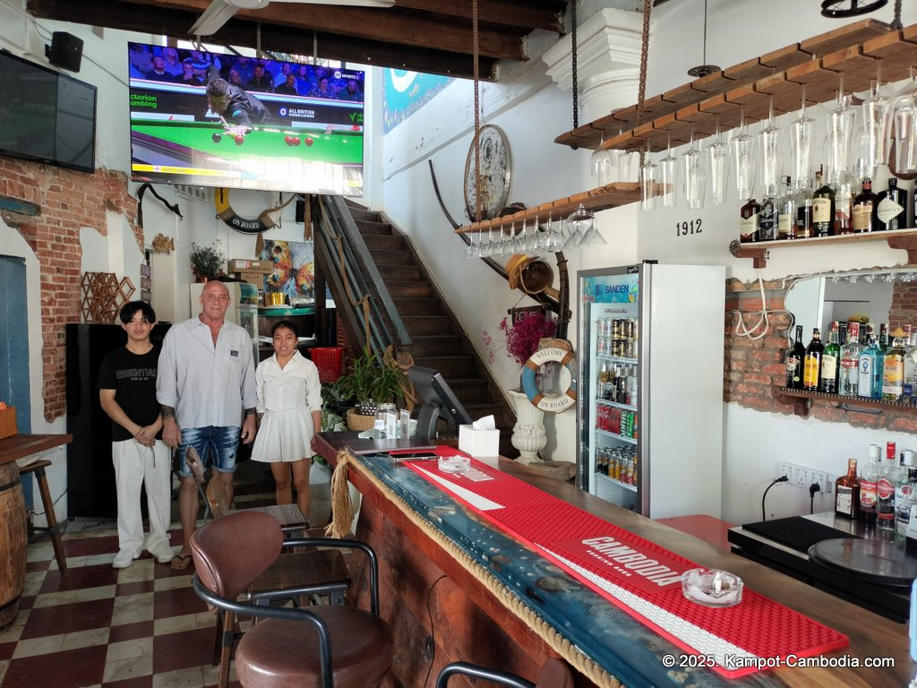 Mate's Place Sports Bar in Kampot, Cambodia