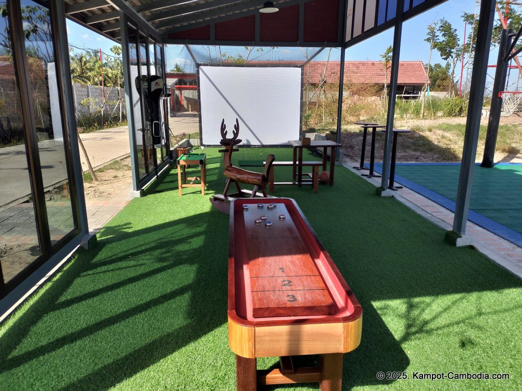 komsan resort on fish island in kampot, cambodia