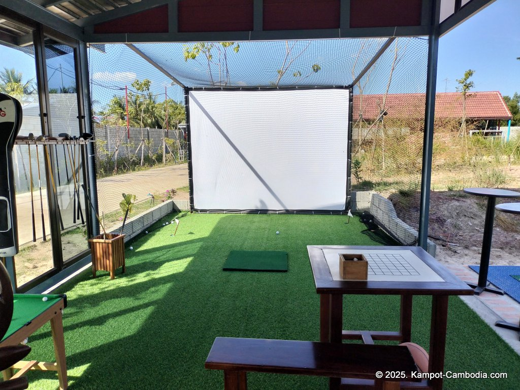 komsan resort on fish island in kampot, cambodia