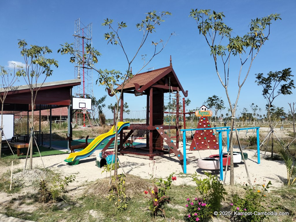 komsan resort on fish island in kampot, cambodia