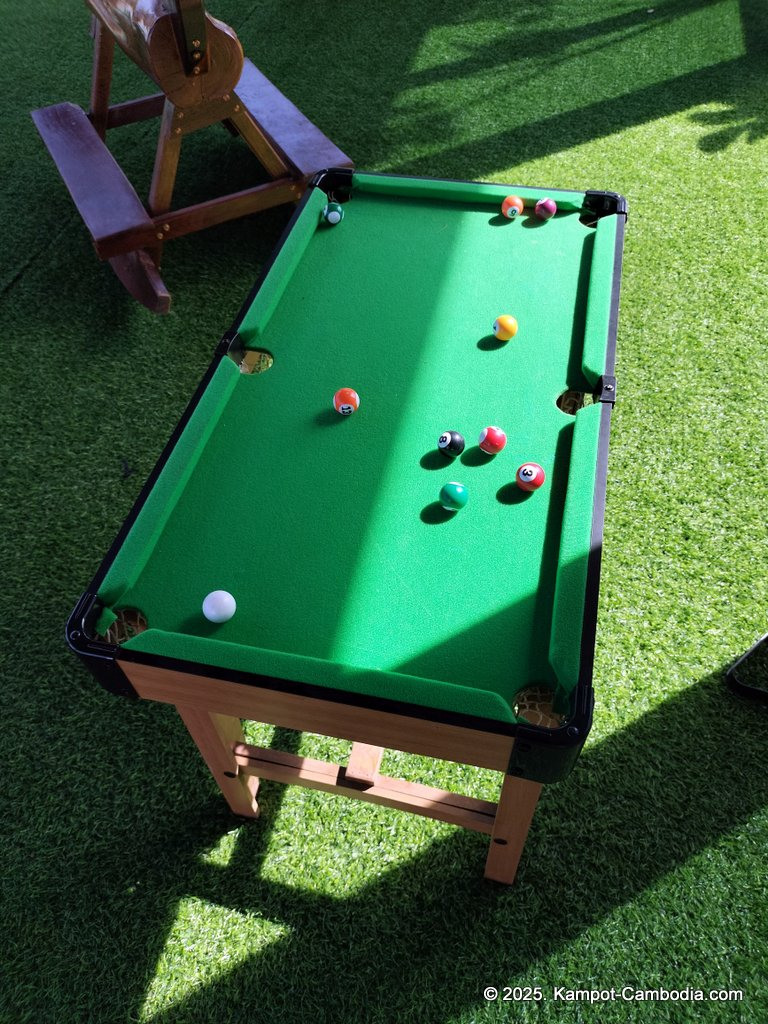 komsan resort on fish island in kampot, cambodia