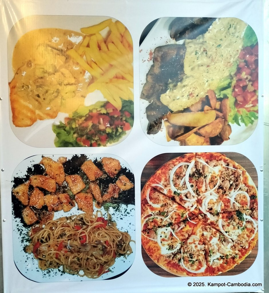 Turquaz restaurant & bar in Kampot, Cambodia. Turkish and Italian food.