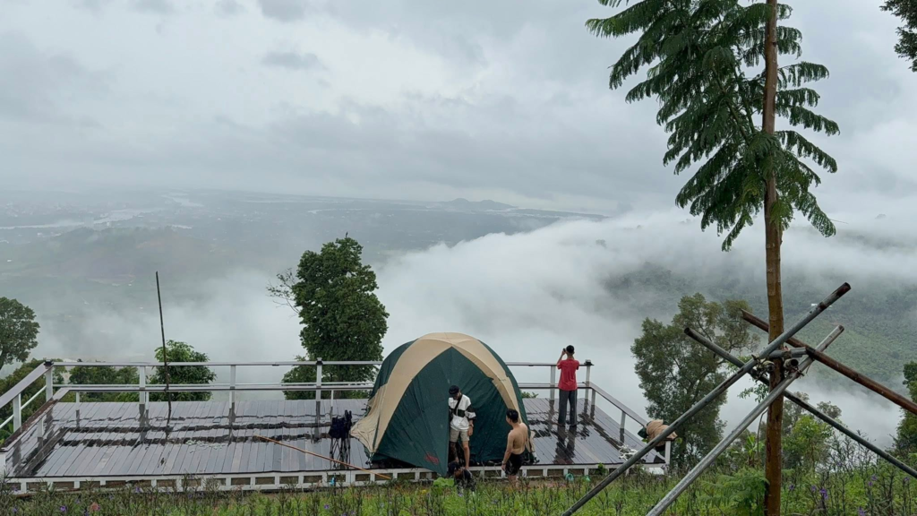 Kampot Top View Camping and Cafe on a mountain in Kampot, Cambodia