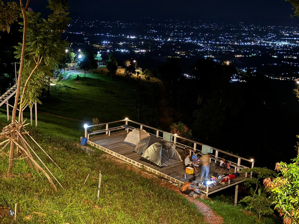 Kampot Top View Camping and Cafe on a mountain in Kampot, Cambodia