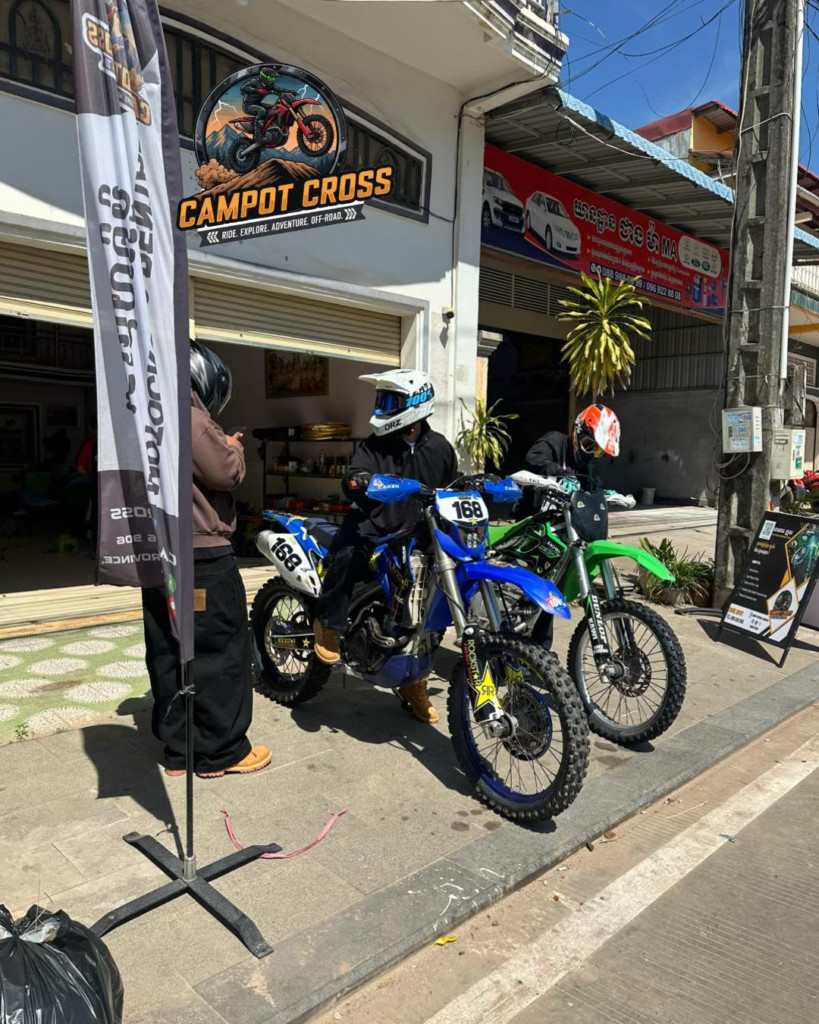 Campot Cross dirt bike rentals in Kampot, Cambodia.